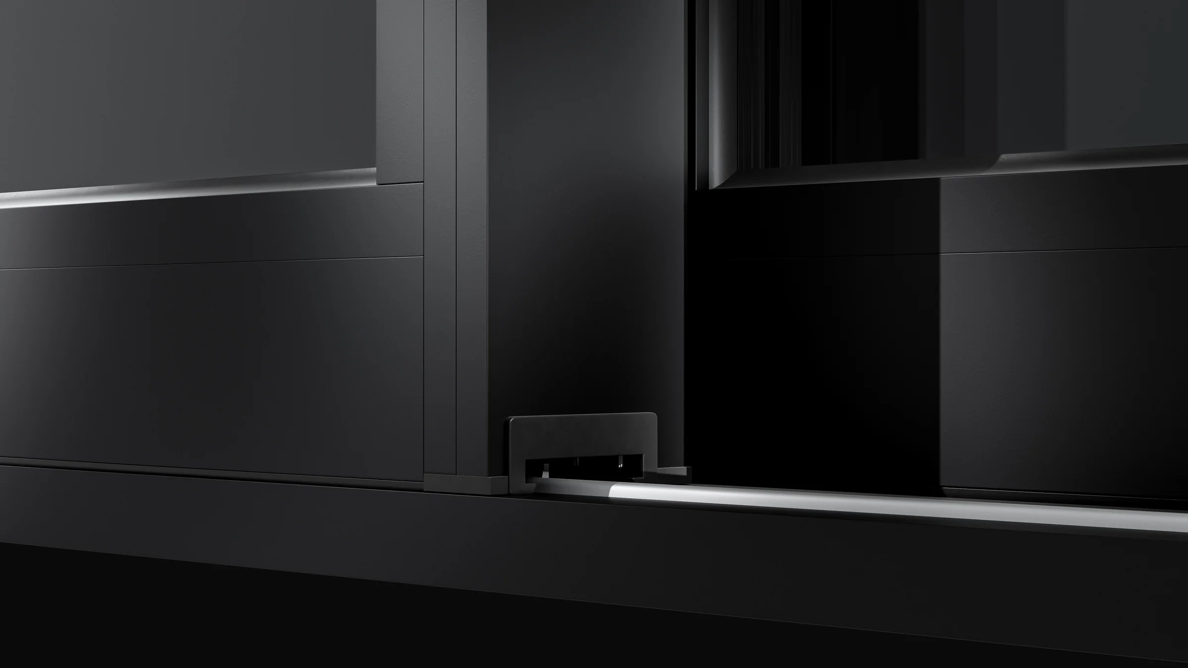 Corredera elevable de aluminio en una vivienda contemporánea