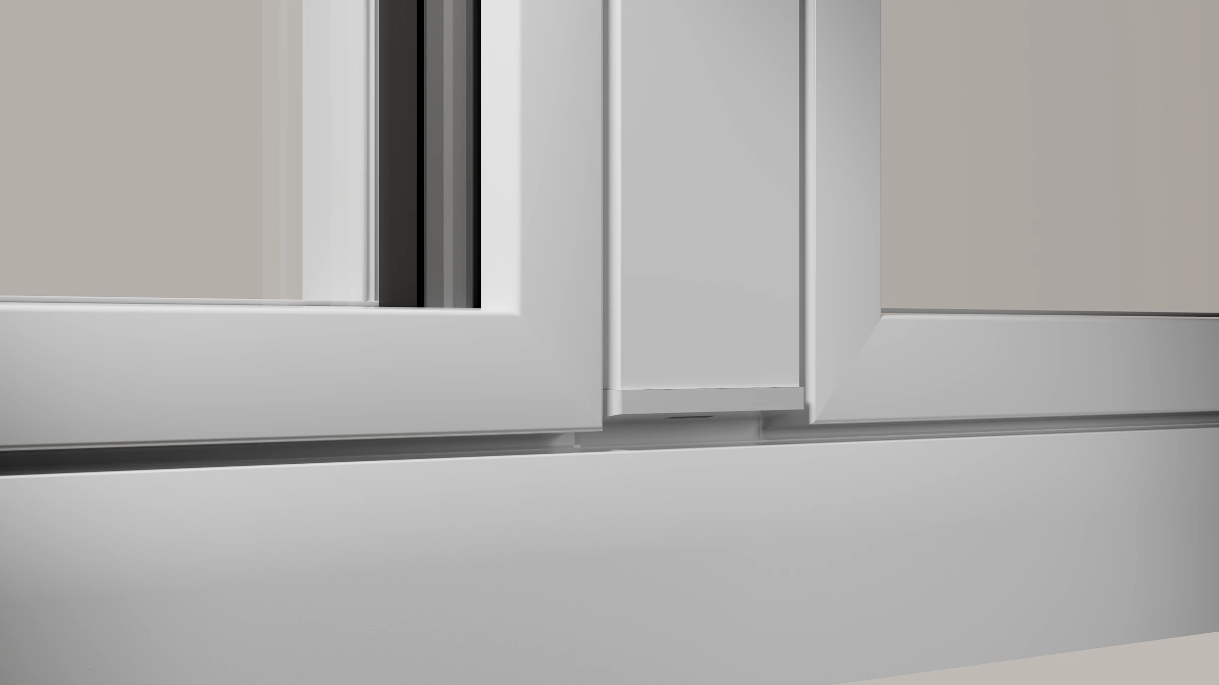 Ventana practicable de PVC con hoja passivhaus y aislamiento extremo